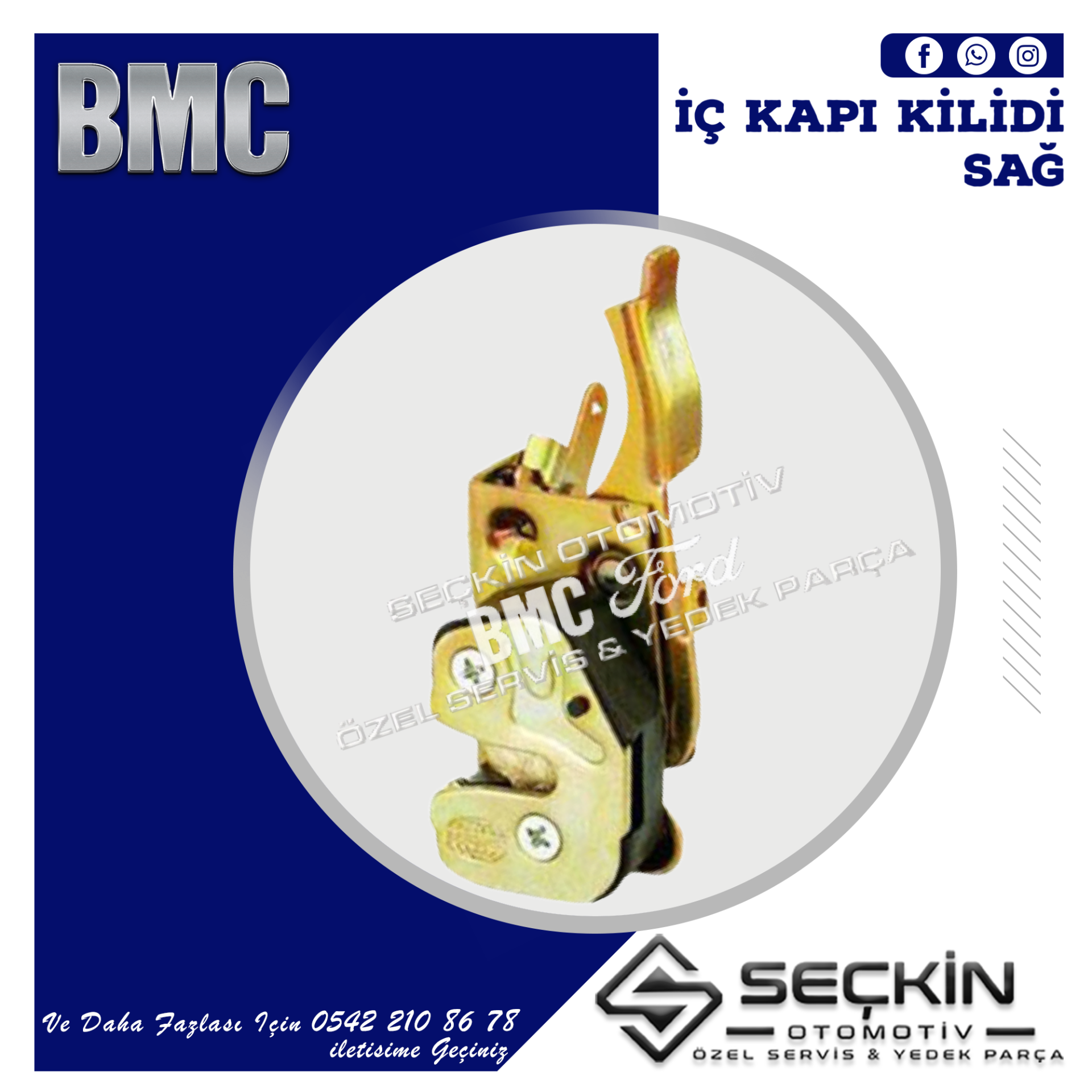 BMC TM 30 İÇ KAPI KİLİDİ SAĞ